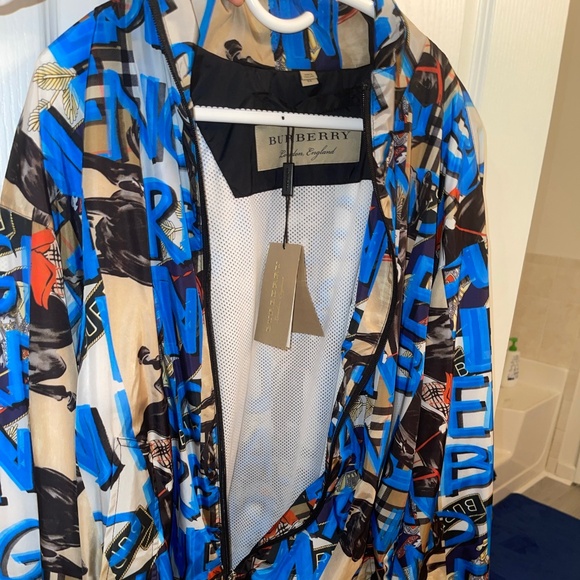 Burberry Graphic Windbreaker